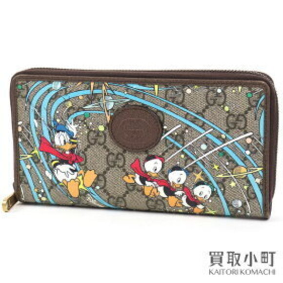Gucci Handbags - Gucci Disney Donald Duck Coin Wallet GG Supreme Interlocking Zip Double